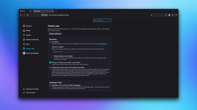 How to Try Experimental Firefox Features Without Downloading the Beta