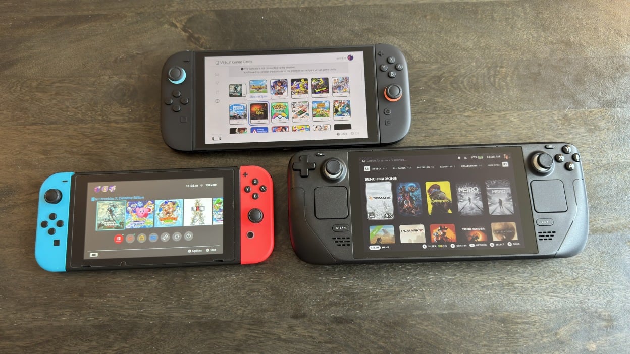 How the Nintendo Switch 2 Looks (and Feels) Next to the Steam Deck and Original Switch